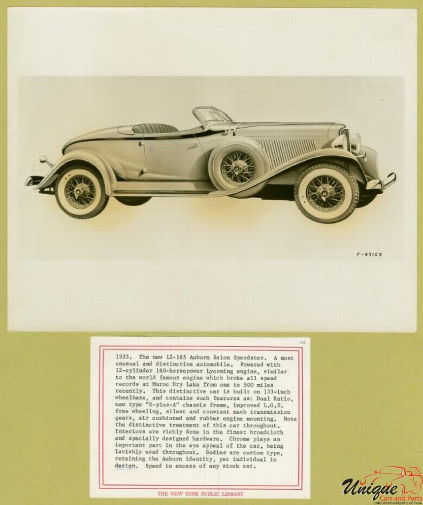 1933 Auburn Press Release Page 2